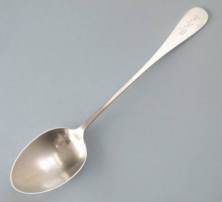 INS344 (Sterling) Oversize Solid Salad Serving Spoon