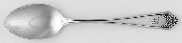 Leicester (Sterling, 1911, No Monograms) Dessert/Oval Soup Spoon