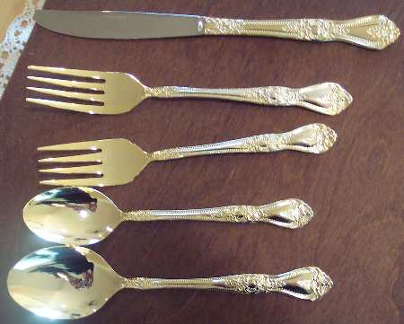 Summer Rose (Gold Electroplate) Fork