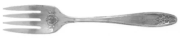 Princess-Lady Doris (Silverplate, 1929, Monograms) Individual Salad Fork
