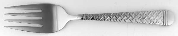 Nantucket Weave (Stainless) Medium Solid Cold Meat Serving Fork