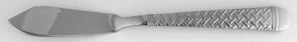 Nantucket Weave (Stainless) Flat Handle Master Butter Knife