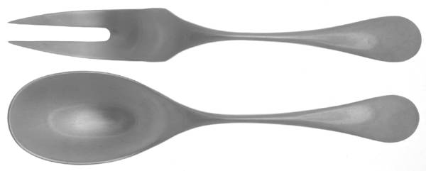 Mango (Stainless) (2 Pc) Solid Salad Set