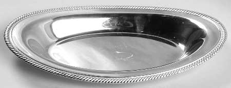 819 (Silverplate, Hollowware) Silverplate Bread Tray