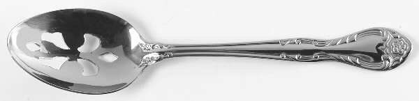 Queen's Fancy (Stainless, Glossy) Pierced Tablespoon (Serving Spoon)