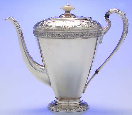 Normandie (Silverplate, 1887, Hollowware) Silverplate Coffee Pot