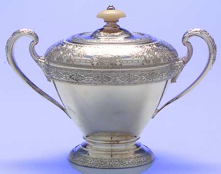 Normandie (Silverplate, 1887, Hollowware) Sugar Bowl & Lid