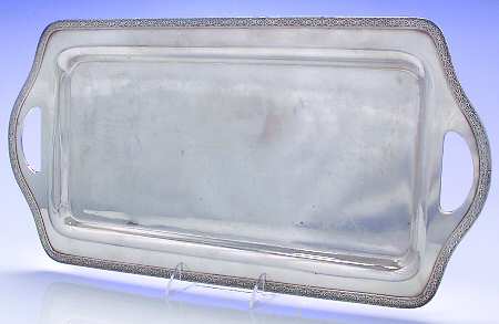 Normandie (Silverplate, 1887, Hollowware) Large Silverplate Waiter Tray