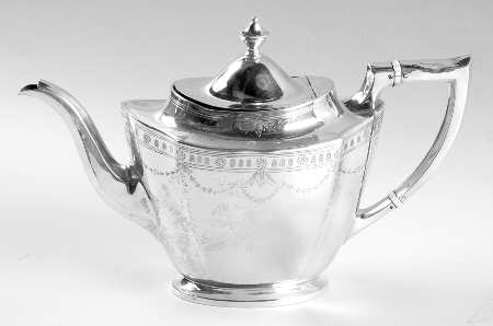 C1400E (Sterling, Hollowware) Teapot
