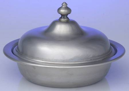 277 (Pewter, Hollowware) Round Covered Vegetable Bowl
