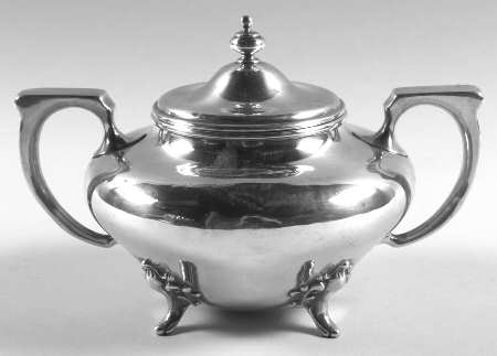 C1573 (Sterling, Hollowware) Sugar Bowl & Lid