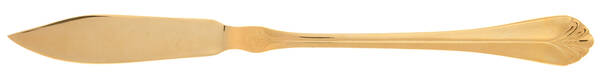 INS398 (Gold Electroplate) Flat Handle Butter Spreader