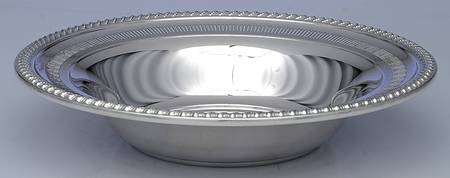 English Gadroon (Sterling, Hollowware) 9" Pierced Round Vegetable Bowl
