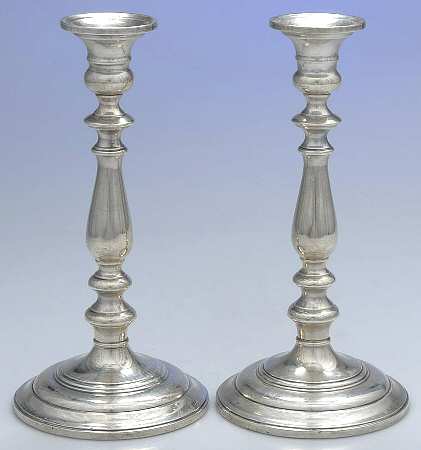 N95 (Sterling, Hollowware) Pair of Weighted Candlesticks
