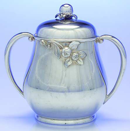 Apple Blossom (Silverplate, Hollowware) Sugar Bowl & Lid