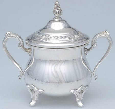 INS408 (Silverplate, Hollowware) Sugar Bowl & Lid
