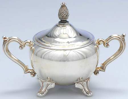 INS417 (Silverplate, Hollowware) Sugar Bowl & Lid