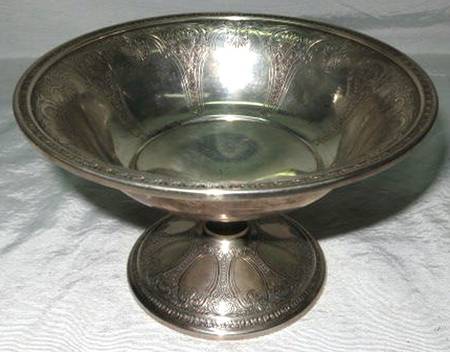 Persian (Sterling, Hollowware) Round Compote (Height X Width)