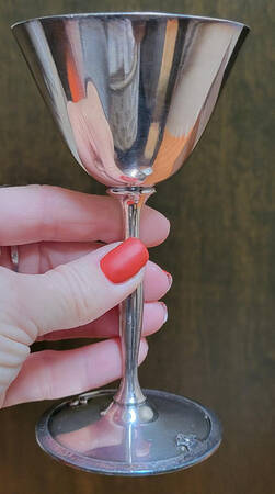 7015 (Silverplate, Hollowware) Silverplate Wine Goblet