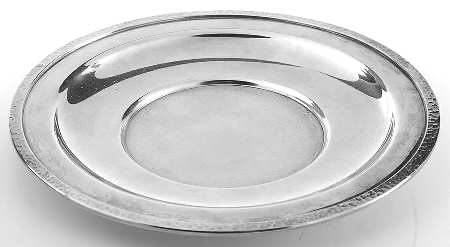 7015 (Silverplate, Hollowware) Underplate for Creamer with Hinged Lid