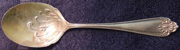 INS420 (Silverplate) Solid Smooth Casserole Spoon