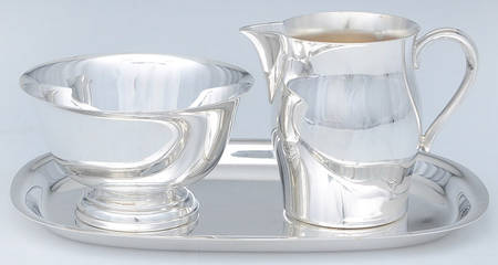 Paul Revere Reproductions (Slvp, Hlwr) Mini Creamer, Sugar and Tray