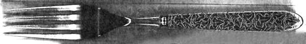 INS449 (Silverplate) Indented Solid Handled Fork