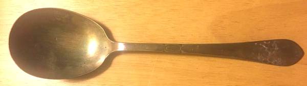 INS451 (Silverplate) Solid Salad Serving Spoon