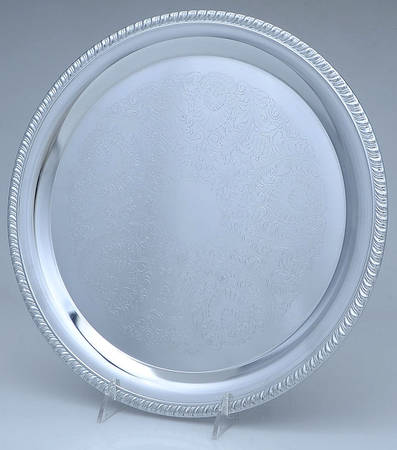 Irvinware Silverplate Hollowware 12" Round Tray