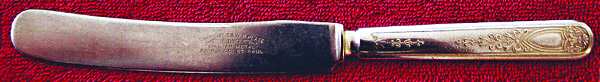 INS459 (Silverplate) Blunt Solid Knife