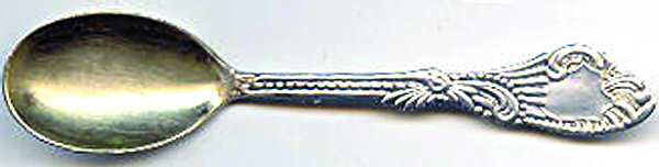 INS462 (Silverplate) Straight Handle Baby Spoon