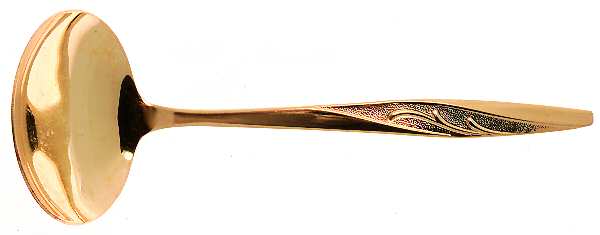 Golden Charm (Gold Electroplate) Solid Gravy Ladle by International Silver