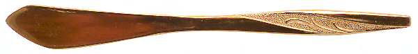 Golden Charm (Gold Electroplate) Flat Handle Master Butter Knife by International Silver