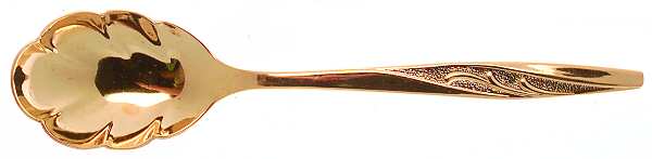 Golden Charm (Gold Electroplate) Sugar Shell Spoon