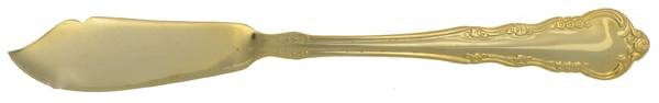 Laurel Gold (Gold Electroplate) Flat Handle Master Butter Knife