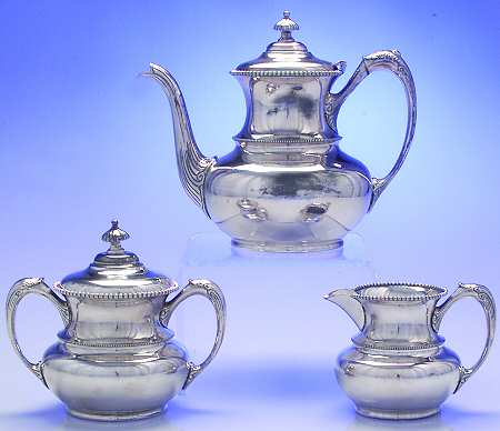 255 (Silverplate, Hollowware) 3 Piece Tea Set (PTP, PCR, PSU)
