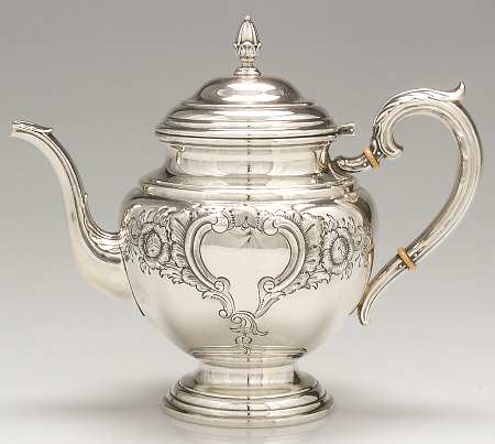 Lord Saybrook-Hand Chased Teapot
