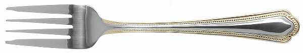 Colonial Bead (Stainless Goldacc) Individual Salad Fork