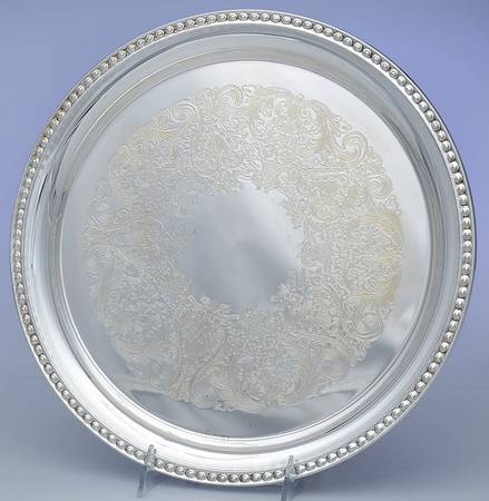 4571 (Silverplate, Hollowware) 12" Round Tray