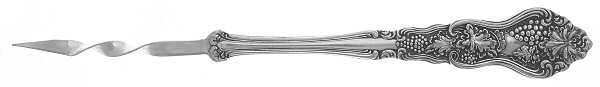 Silverplate Flatware Butter Pick with One Twisted Tine HC