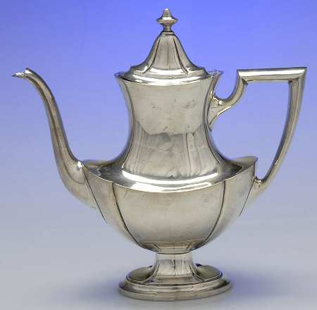 C301 (Sterling, Hollowware, Plain) Coffee Pot