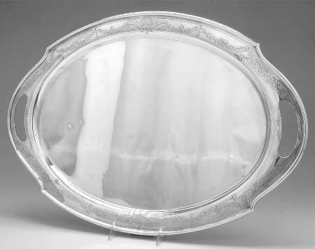 815A (Sterling, Hollowware) Large Waiter Tray