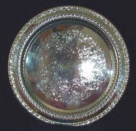186 (Silverplate, Hollowware) 12" Round Tray