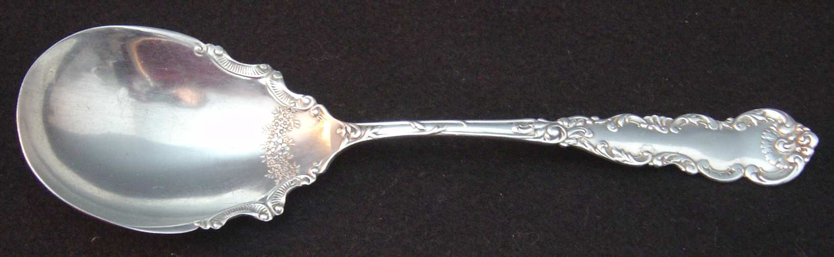 INS490 (Sterling) Solid Smooth Casserole Spoon