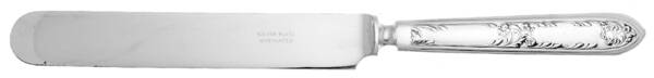 New England Silver Three (Silverplate) Blunt Solid Knife with Bolster