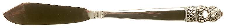 Sophia (Gold Electroplate) Flat Handle Master Butter Knife
