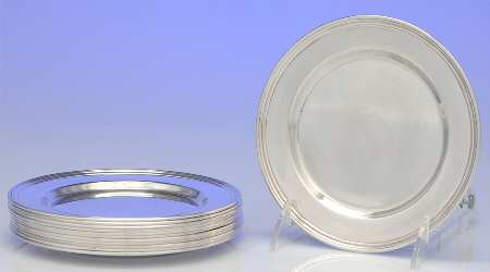 Lord Saybrook (Sterling, Hollowware) Bread & Butter Plate - Set of 12