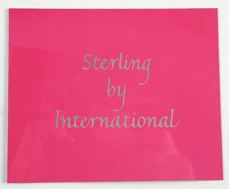 Advertising Signs by International Silver