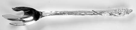 International Christmas (Silverplate, Hollowware) Solid Salad Serving Fork