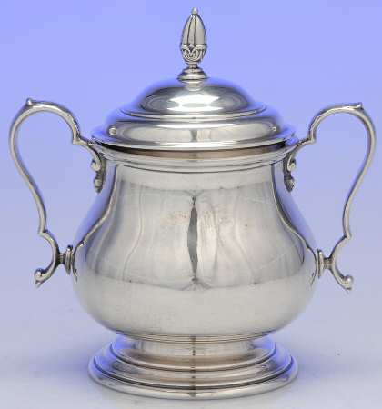 C348 (Sterling, Hollowware) Sugar Bowl & Lid
